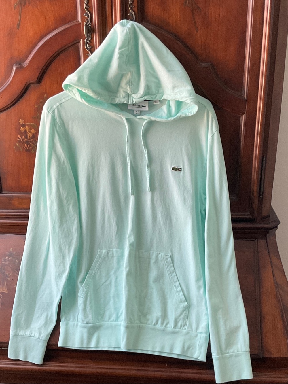 Lacoste Mint Green Pullover Hoodie - Women's